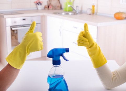 Professional cleaner preparing a Dulwich home for a fresh start