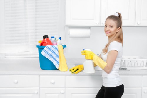 Hard floor cleaning equipment in a Dulwich home