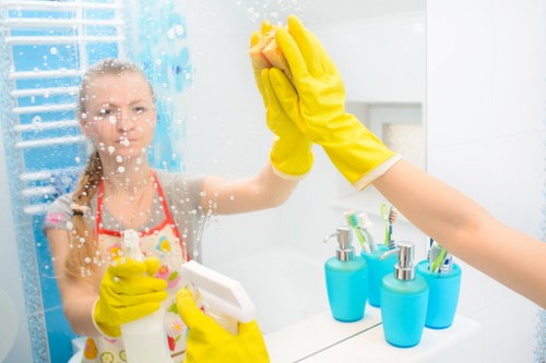 Local cleaning team preparing a kitchen for move in in Dulwich