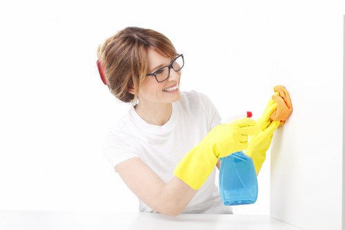 Local cleaner working in a Dulwich property with period features